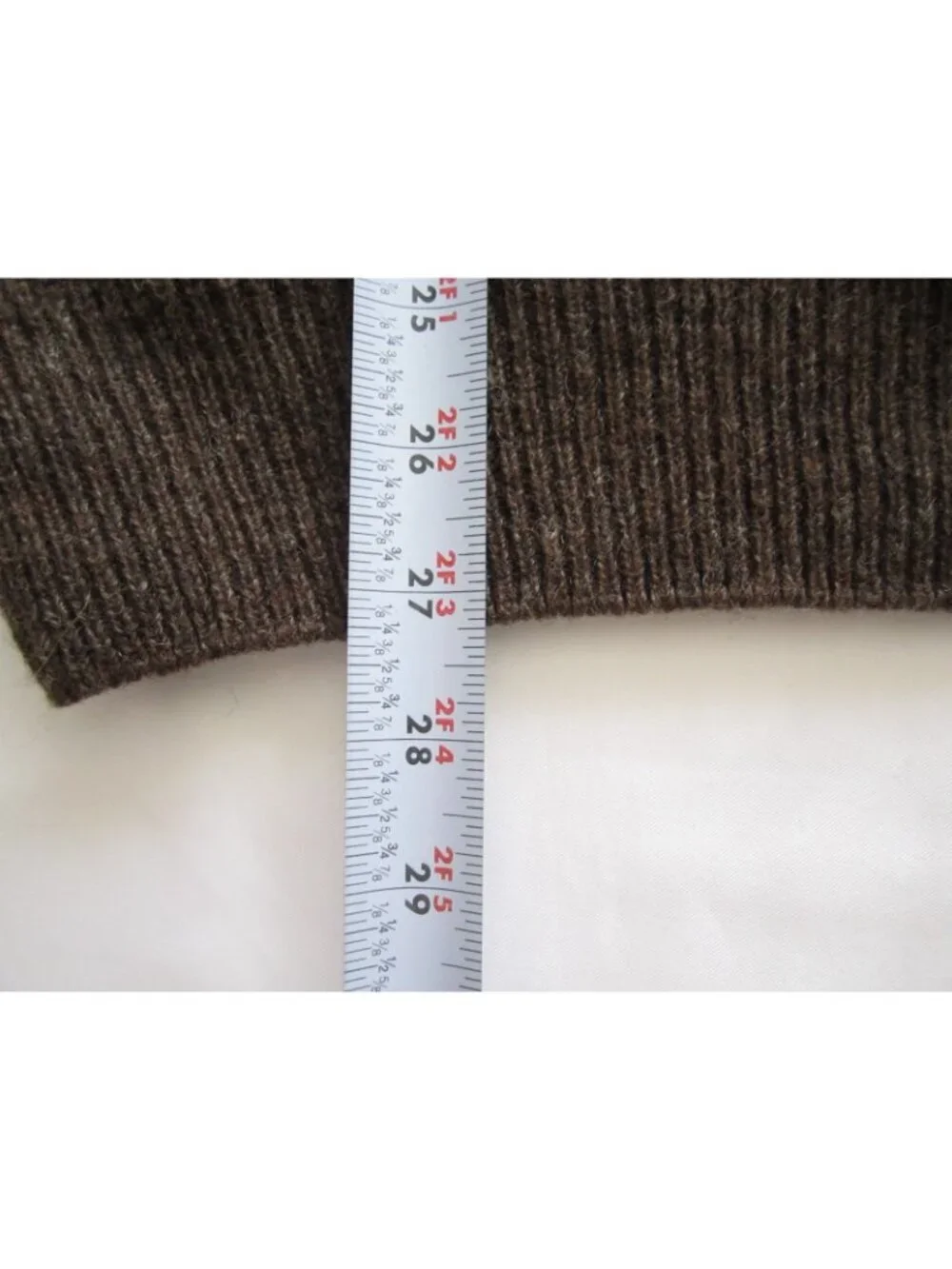 Vtg The Fern Brand NZ Pure New Wool Ribbed Sweater Cabincore Men Sz S (MS59)
